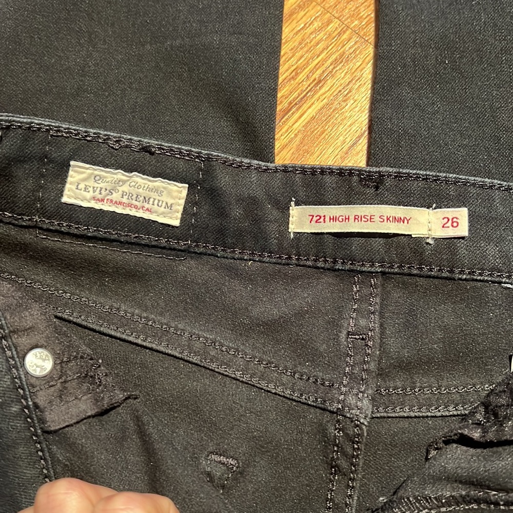 Levi’s premium 721 high rise skinny size 26 - Picture 2 of 5